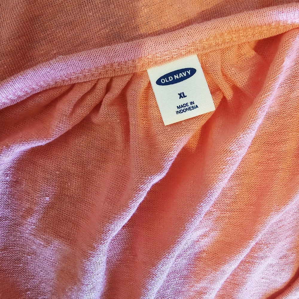 Old Navy Pink Boxy Buttoned Blouse - Picture 3 of 3